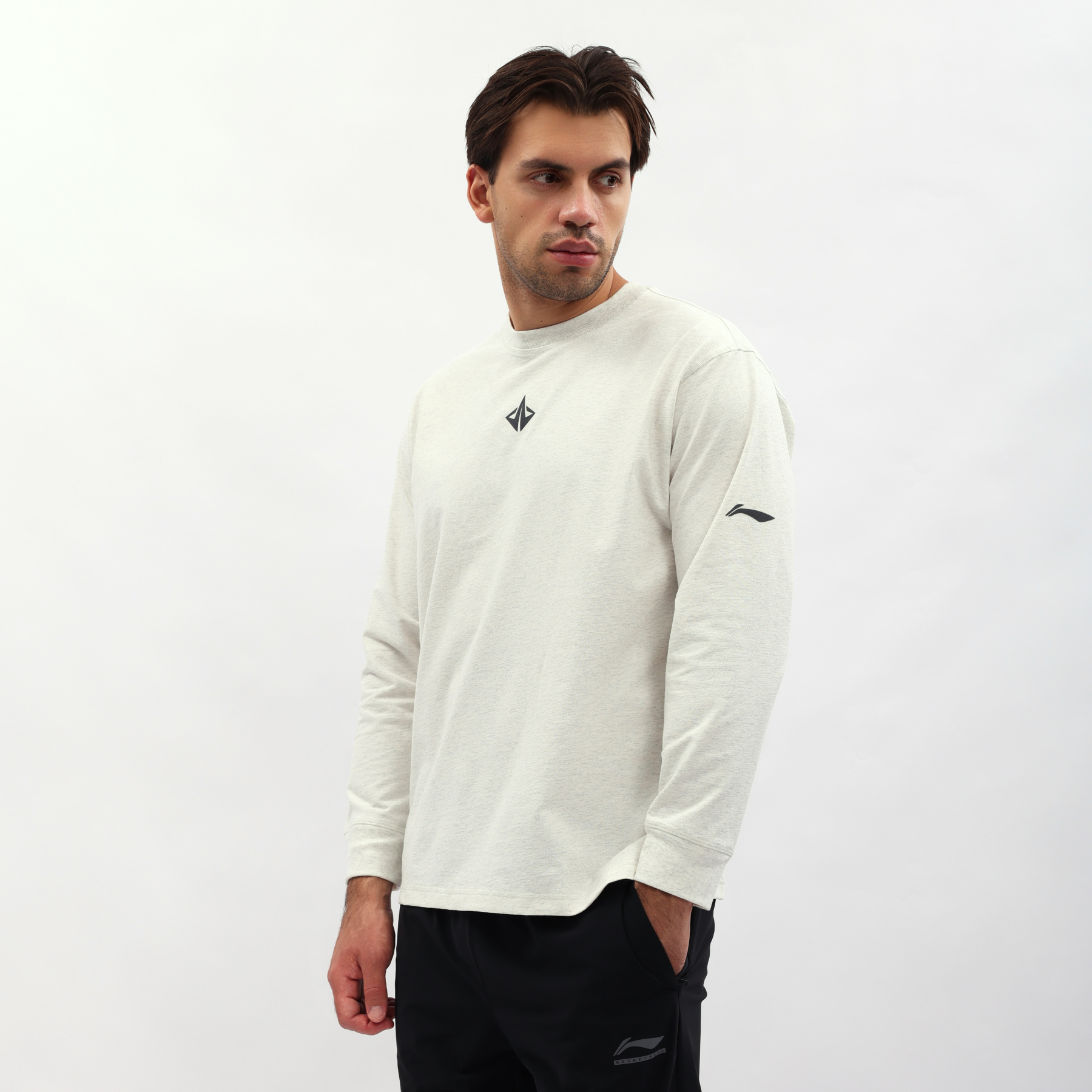 AHSW227-1 Лонгслив NBA Pack белый